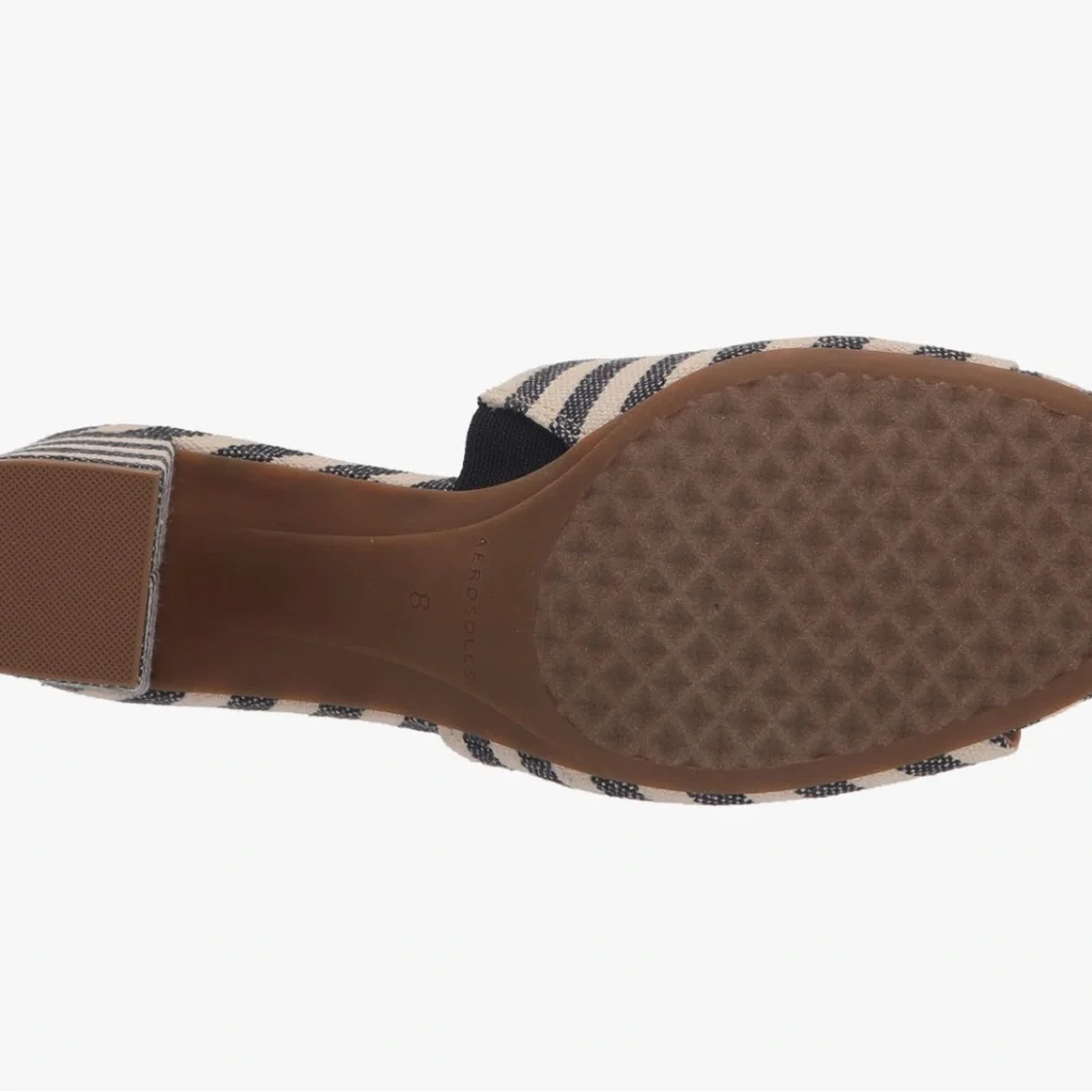 AEROSOLES Navy Entree Heeled Sandals-Size 11W (New) - Picture 3 of 7